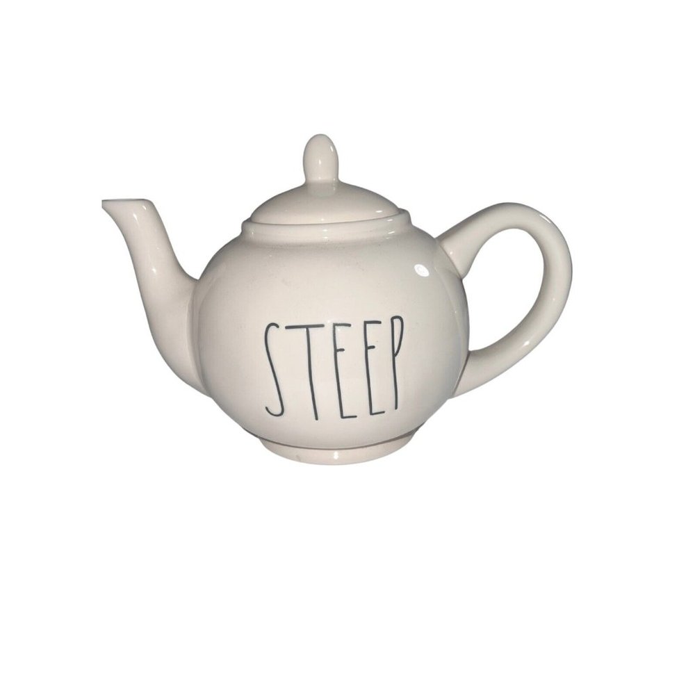 New Rae Dunn “STEEP”  Large Teapot - Picture 3 of 6